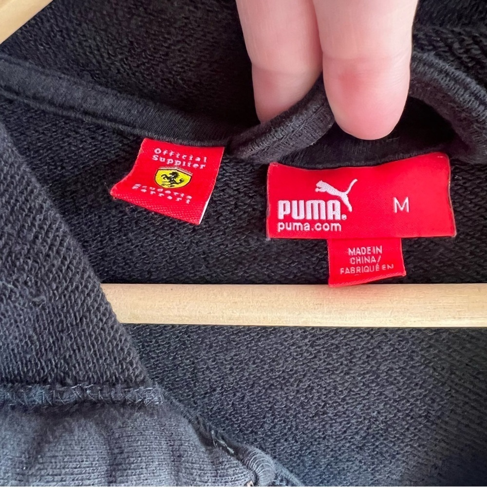 Puma Ferrari Collaboration Zip Up Hooded Sweatshirt Medium - Picture 3 of 4